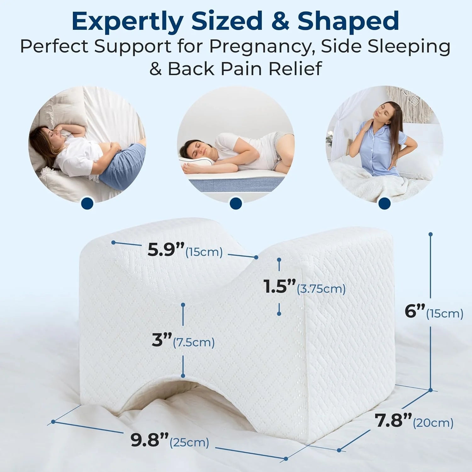 Knee Pillow for Side Sleepers